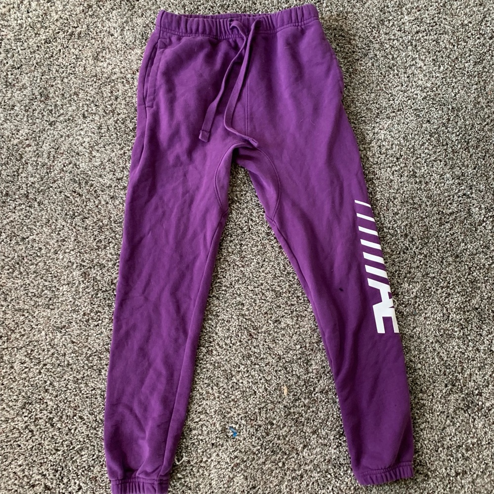 Purple American eagle sweatpants